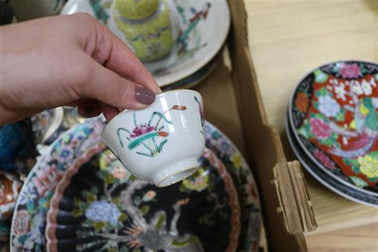 A quantity Oriental pottery and porcelain